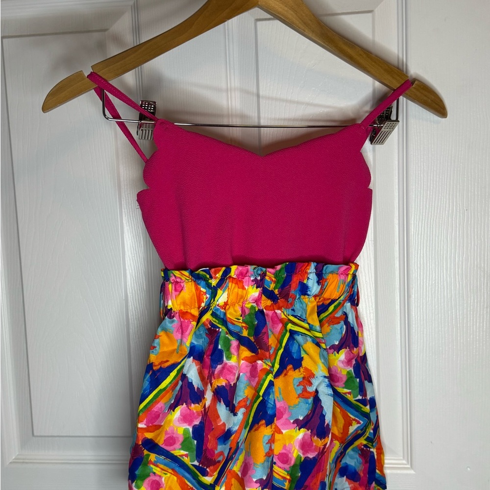 Vibrant Pink and Multicolor Dress from SHEIN. Never worn.